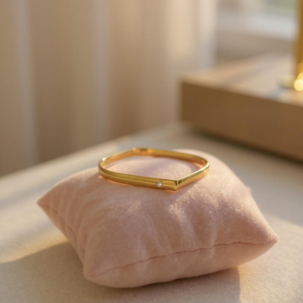 Regal Square Anti-Tarnish Cuff Bracelet