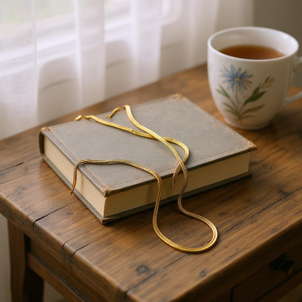 Golden Luxe Flat Snake Chain – Anti-Tarnish Necklace