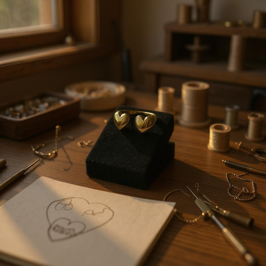 Heartful Hug Adjustable Ring