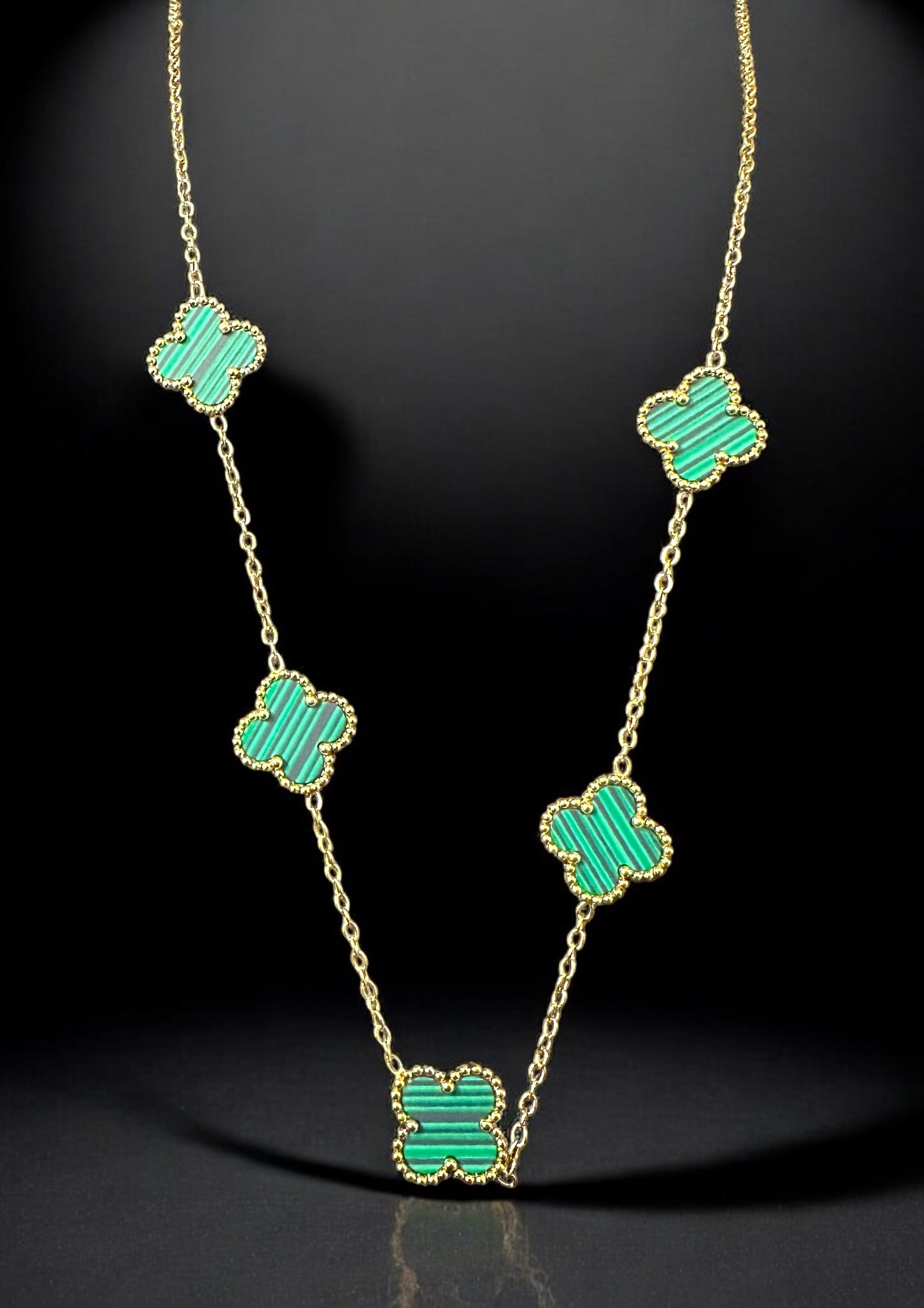 Emerald Clover Luxe Necklace