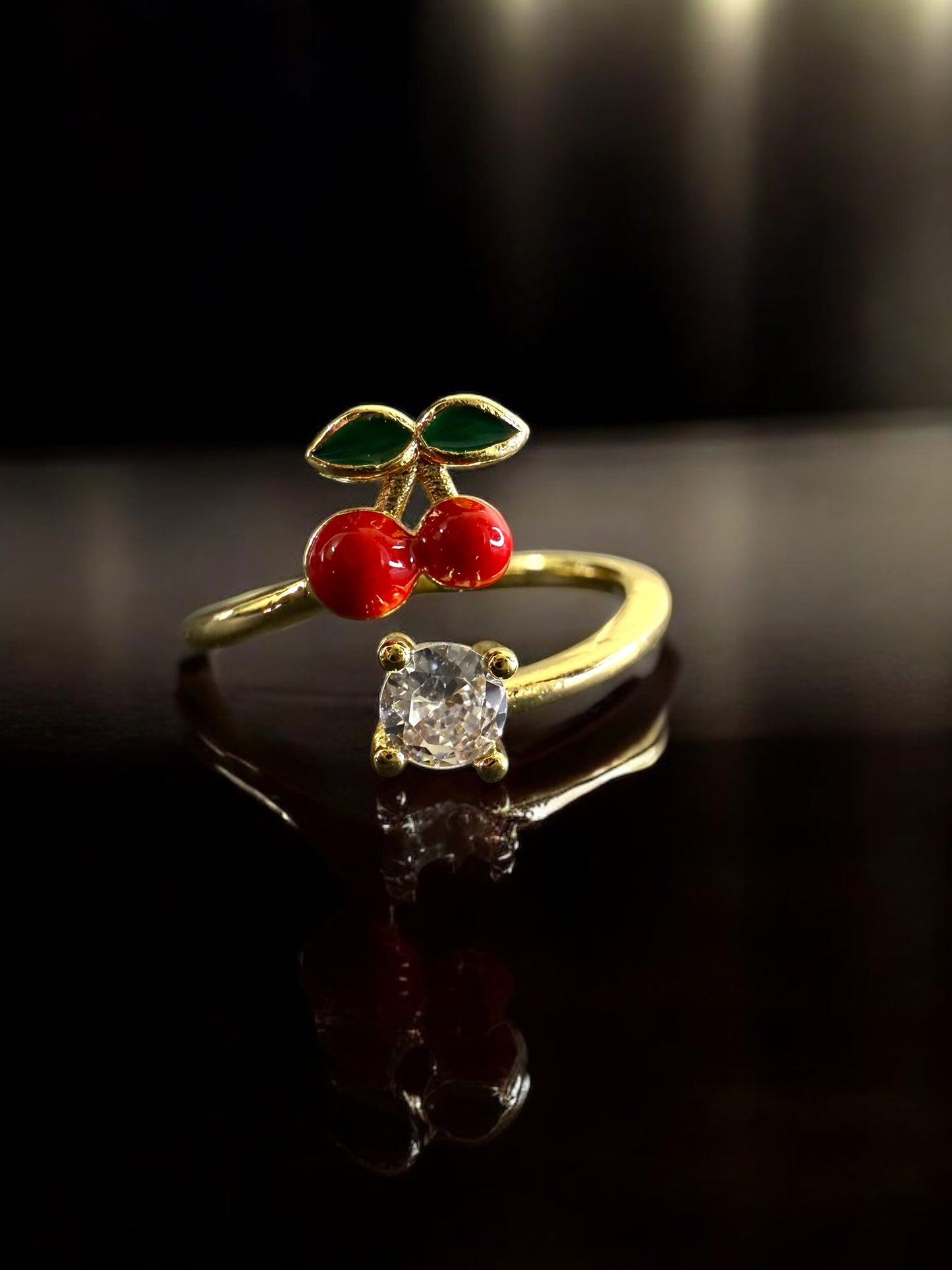 Cherry Charm Anti-Tarnish Ring