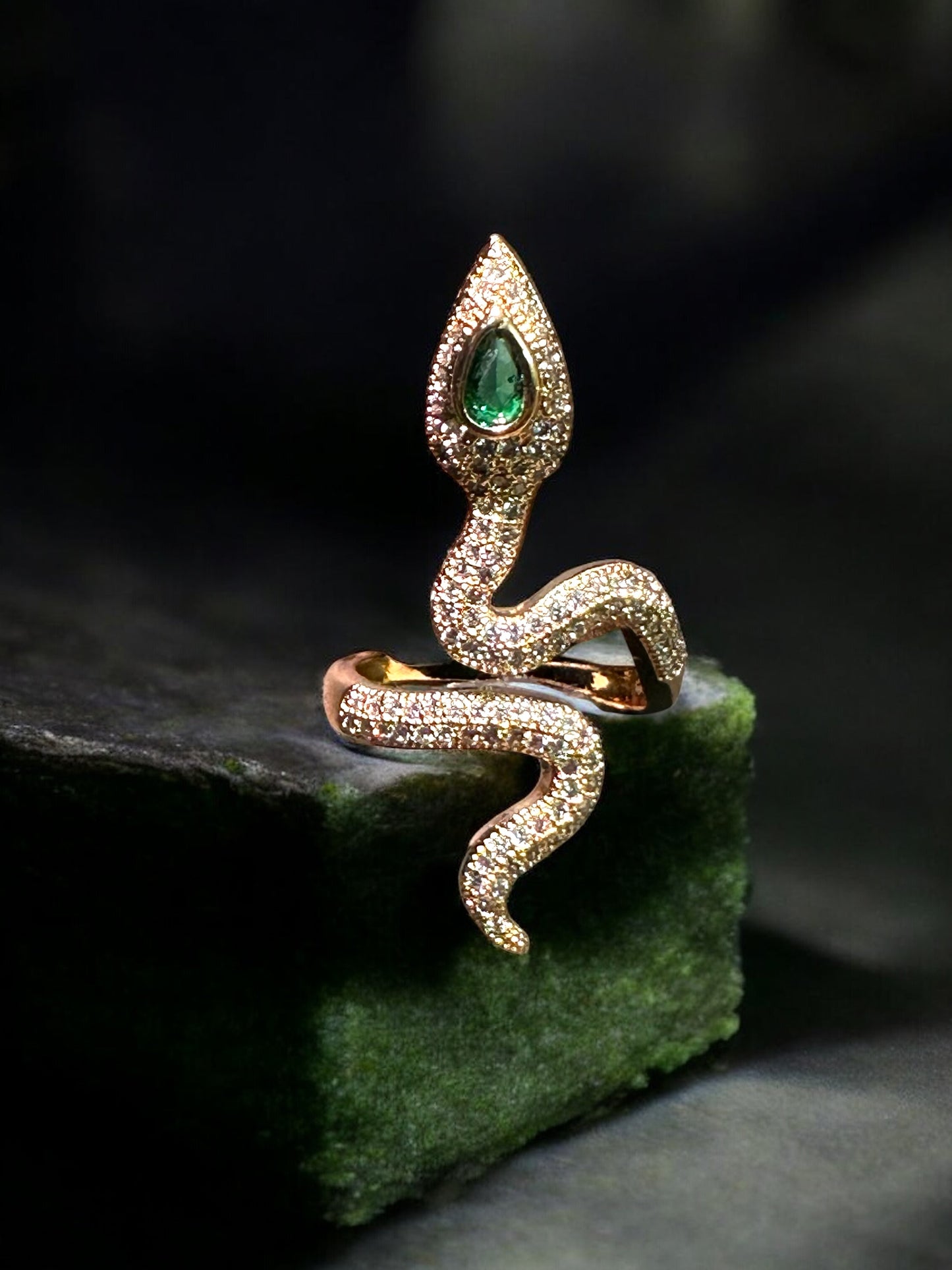 Rose Gold Surpent Wrap Ring