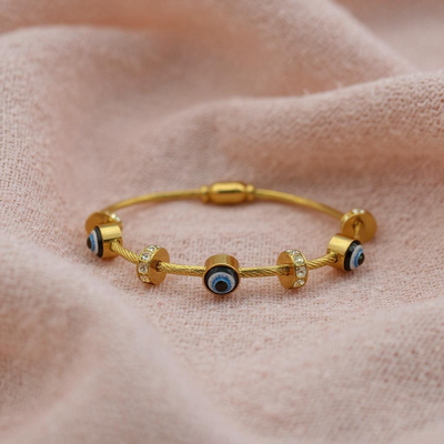 Guardian Glow Anti-Tarnish Evil Eye Bracelet