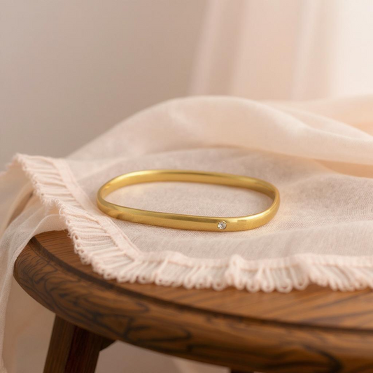 Regal Square Anti-Tarnish Cuff Bracelet