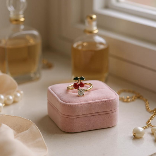 Cherry Charm Anti-Tarnish Ring