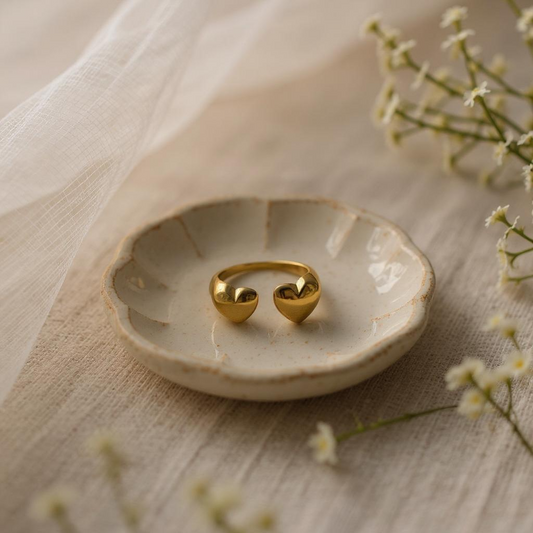 Heartful Hug Adjustable Ring