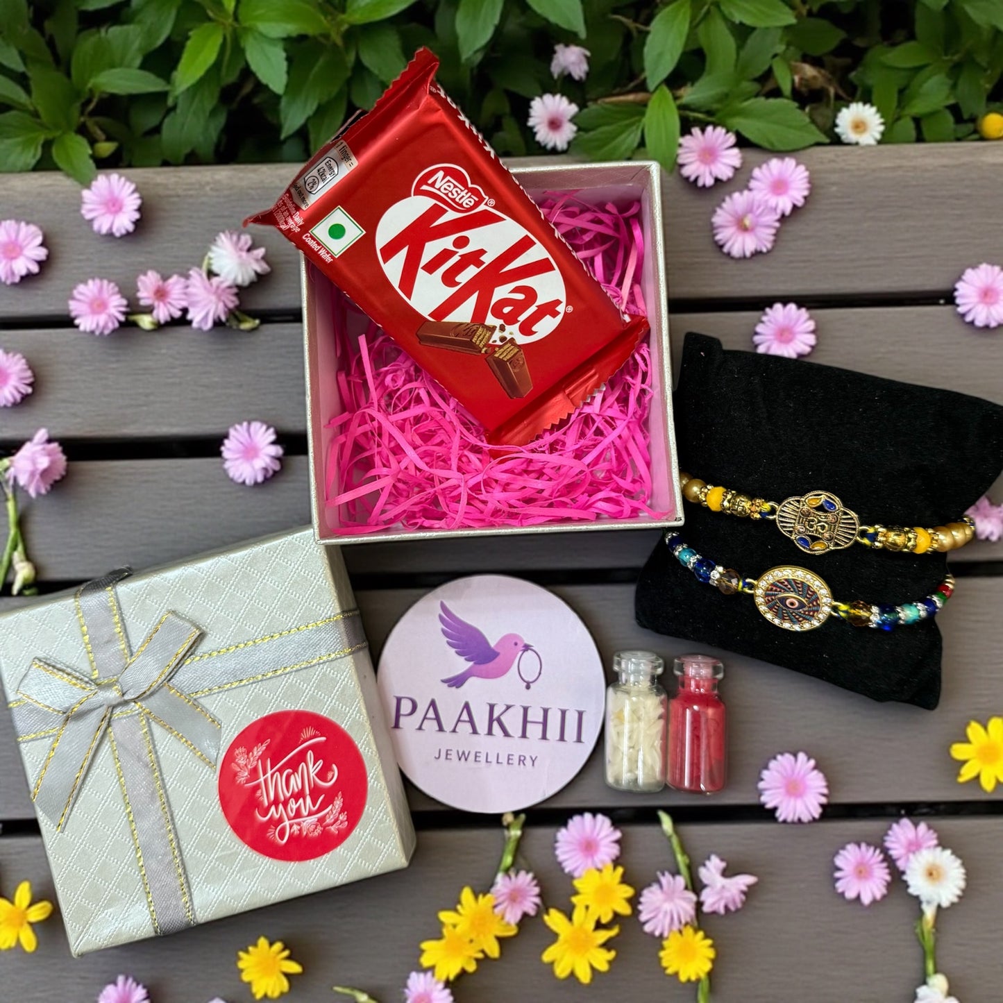 Paakhii Rakhi Hamper – Duo Rakhi Gift Box for Brothers