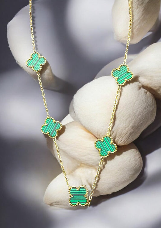 Emerald Clover Luxe Necklace