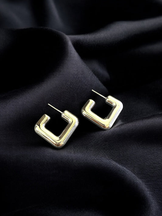 Bold Square Hoops
