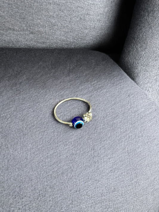 Evil Eye Charm Ring