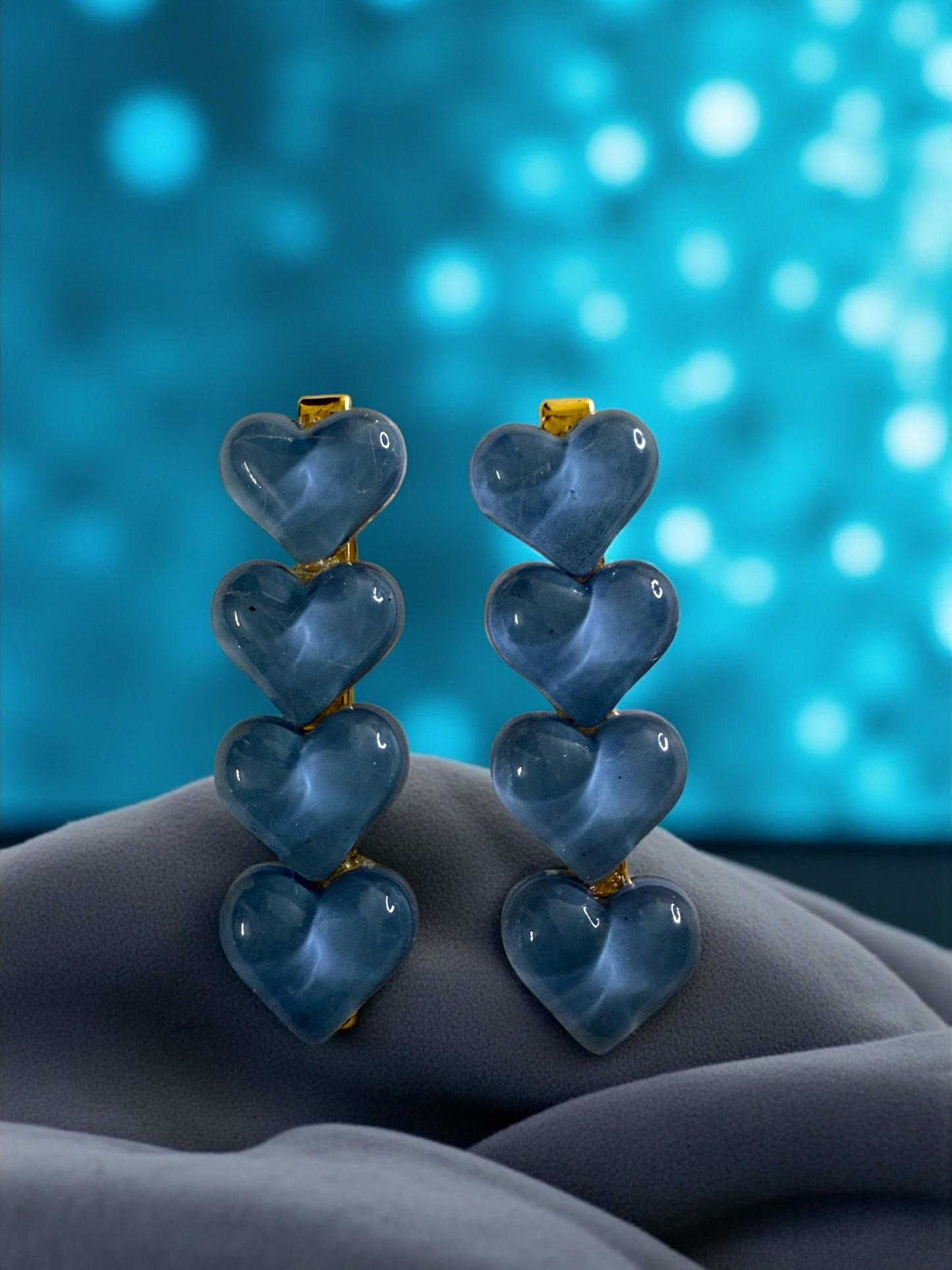 Stacked Heart Shine Hair Clip