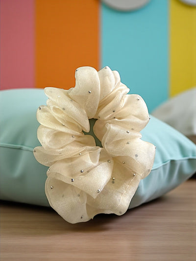 Sheer Shine Pearl Scrunchie