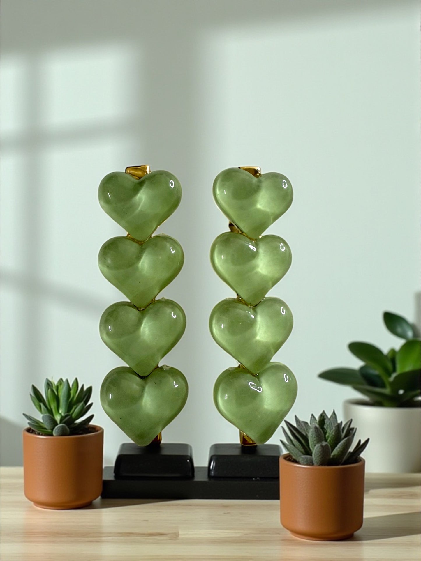 Stacked Heart Shine Hair Clip