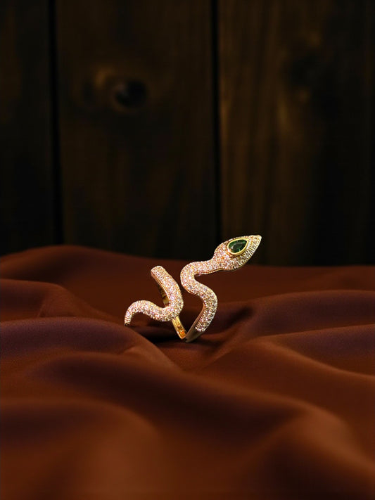 Rose Gold Surpent Wrap Ring